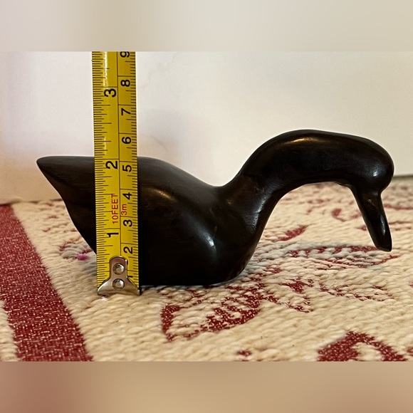 Solid Mahogany Wood Carved Duck - Picture 5 of 6